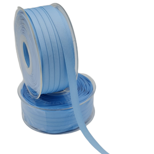 Double Satin Light Blue Ribbon 10mm Code 3809XP72