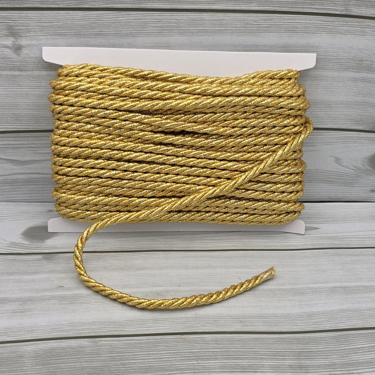 Lurex Cord Ribbon Gold 10mm