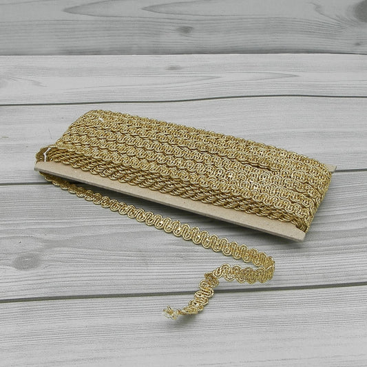 Nastro Agramano Lamè Oro 5mm Gogolandia