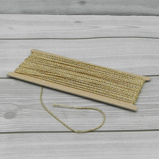 Nastro Cordoncino Lamè Oro 1mm Gogolandia