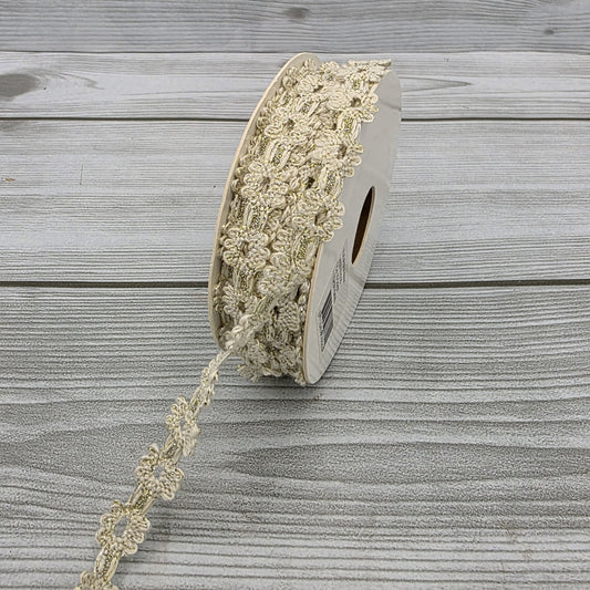 Nastro Fleur Deluxe Crema 15mm Gogolandia