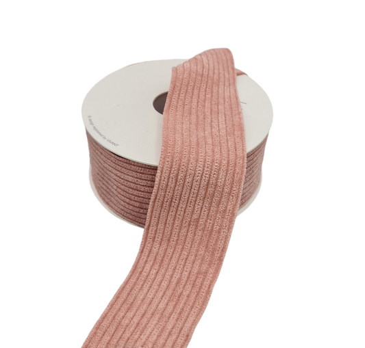 Pink Corduroy Ribbon 40mm 5339-12