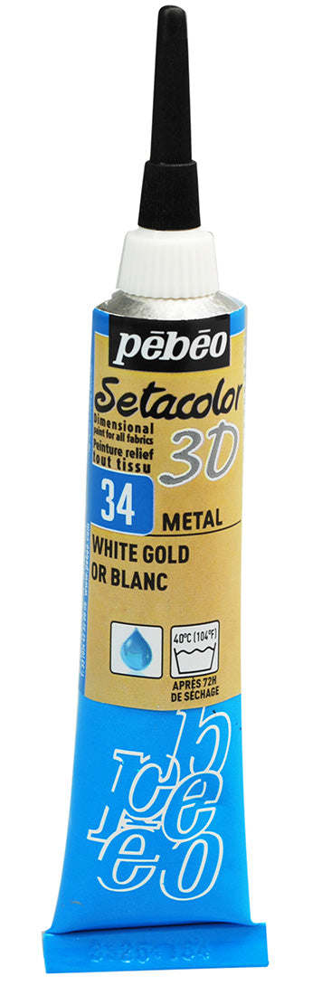 Setacolor 3D Métal Col. 34 Or Blanc