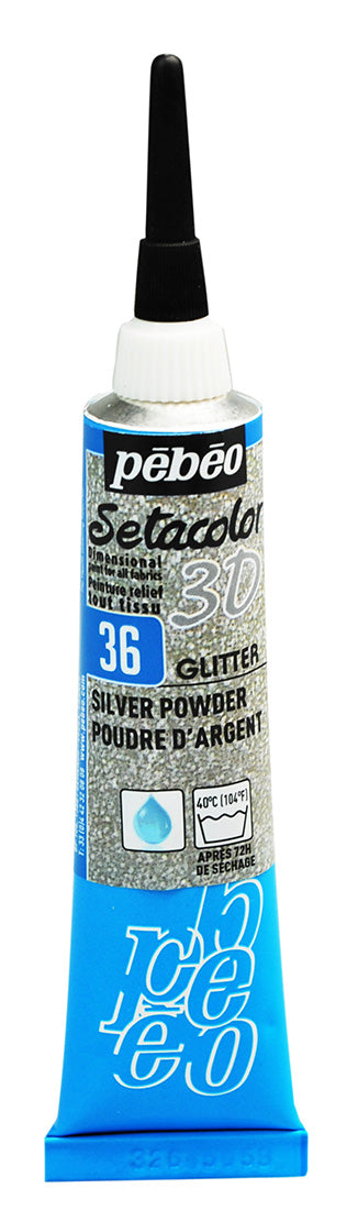 Setacolor 3D Glitter Col. 36 Silver Powder