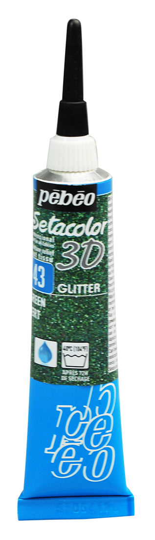 Setacolor 3D Glitter Col. 43 Green**