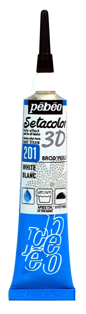 Setacolor 3D Brod'Perle Col. 201 White
