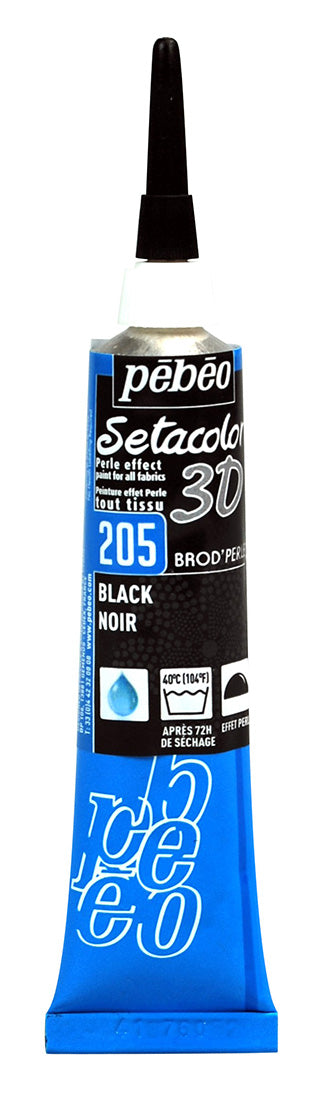 Setacolor 3D Brod'Perle Col. 205 Black