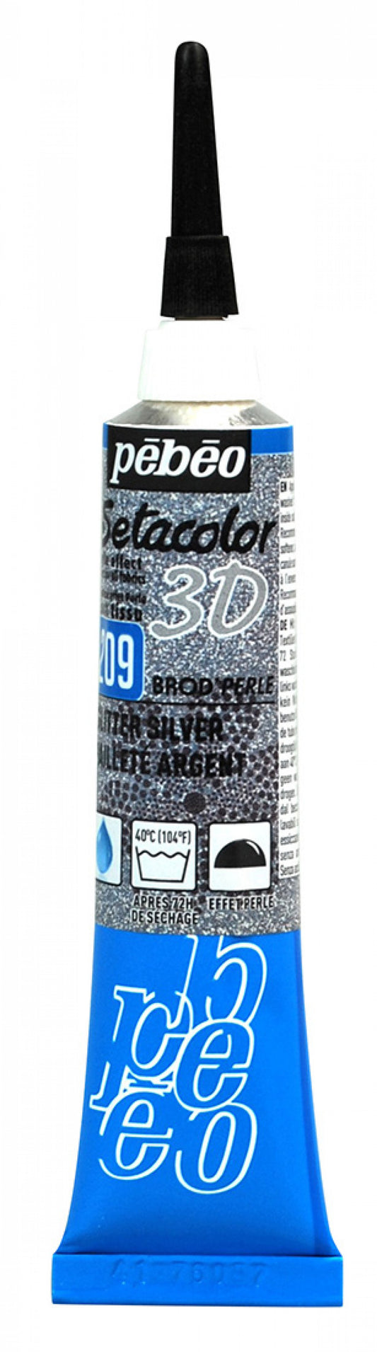 Setacolor 3D Brod'Perle Col. 209 Silver Paillete**