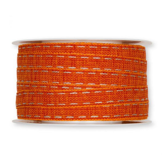 Orange Linen Stitching Ribbon 12mm Cod. 5690-012-69