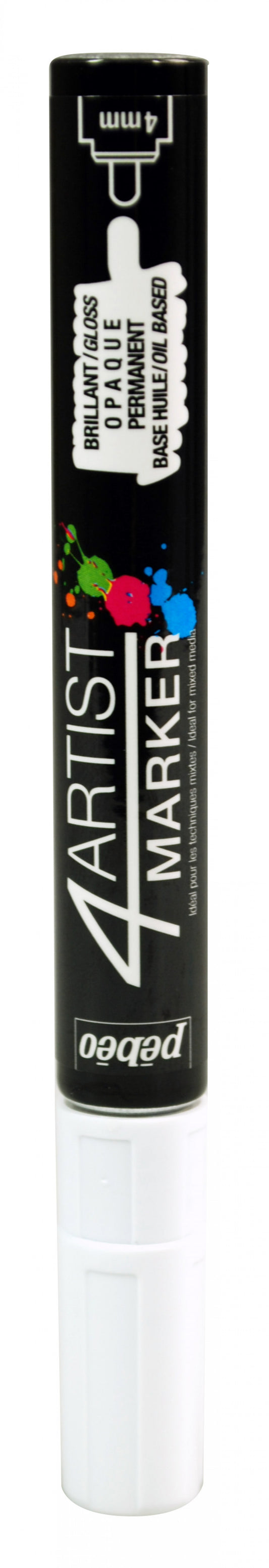 4Artist marker pen 4mm tip White