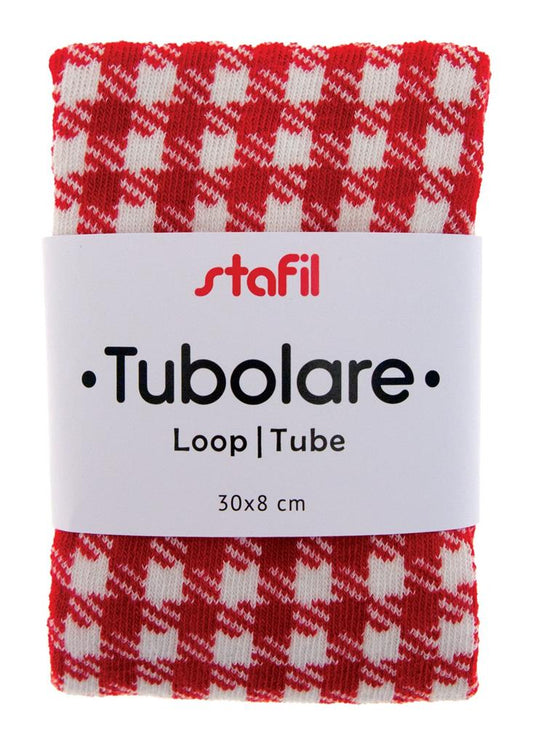 Tubolare Gingham Rosso / Bianco Stafil