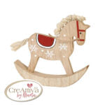 Cavallo a dondolo in legno Creattiva By Marta
