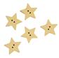 Wooden Star Buttons Code 8460-621