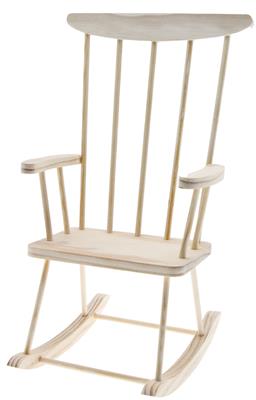 Chaise à bascule en bois cod. 8644-011