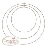 Set 3 cerchi in metallo 30-40-50cm Creattiva By Marta