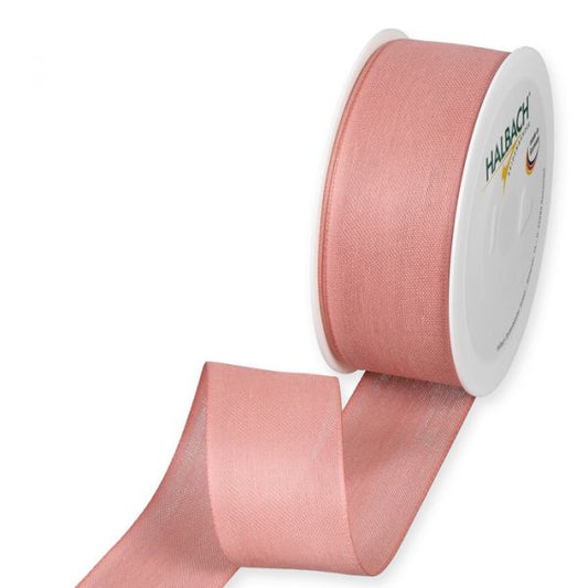 Powder Pink Cotton Ribbon 40mm Cod. 9660-025-123