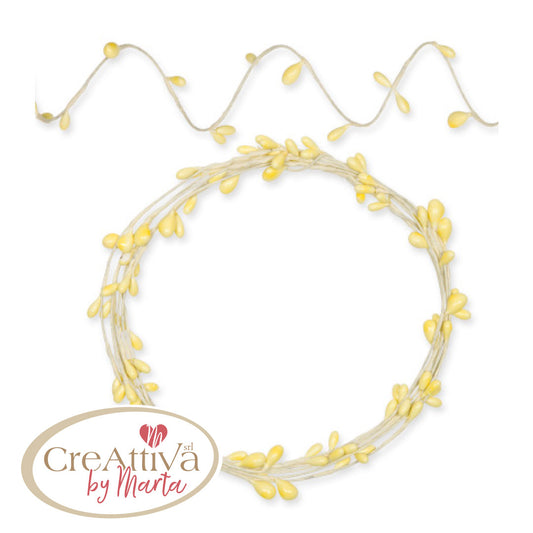 Wire Garland With Yellow Berries
