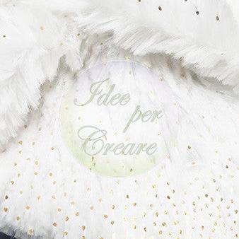 Cream Embossed Fur