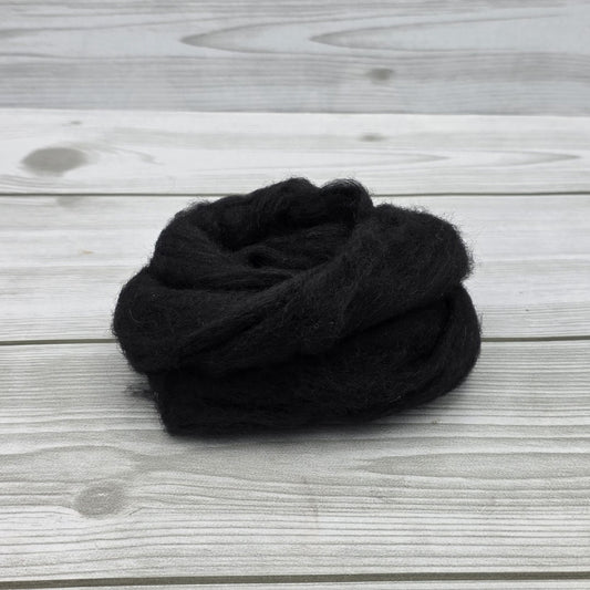 Lana CaRdotta Fine Nero I Nastri di Mirta