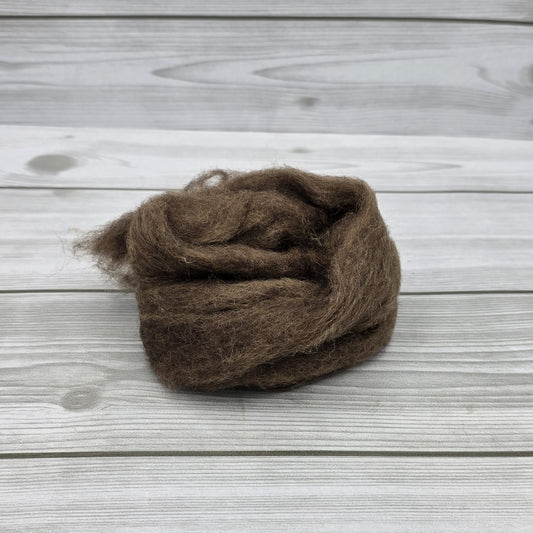 Lana CaRdotta Fine Marrone Scuro I Nastri di Mirta