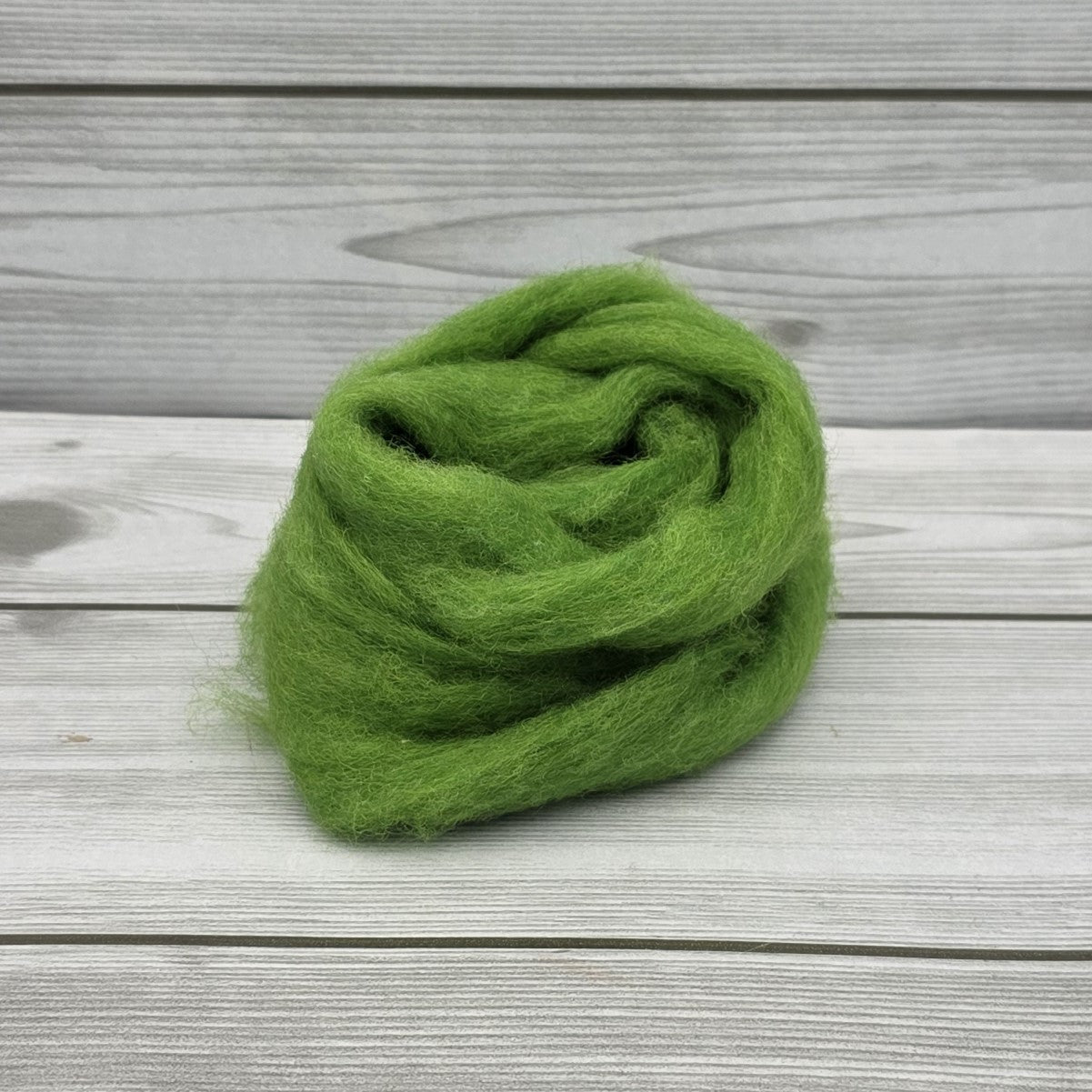 Lana CaRdotta Fine Verde Prato I Nastri di Mirta