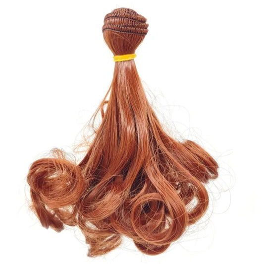 Curly Mahogany Hair 15cm long
