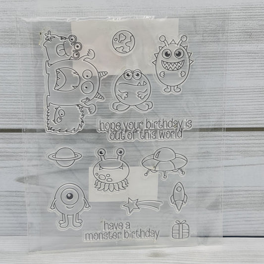 Space Monster Silicone Stamp