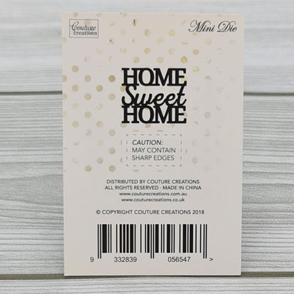 Mini matrice de découpe Home Sweet Home Code CO726099