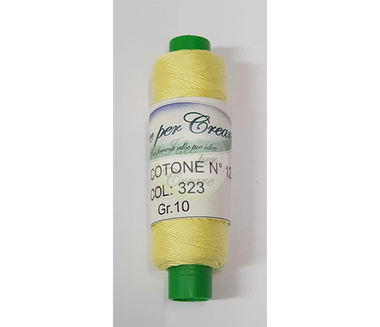 Cotton Thread n°12 Yellow col. 323