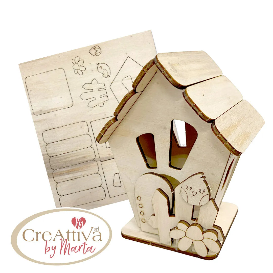 Small Creative Wooden House Cod. CRLCAS0300