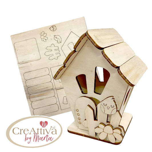 Small Creative Wooden House Cod. CRLCAS0300