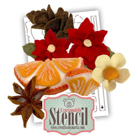 Christmas Scents Stencil Sewing Pattern No. 70
