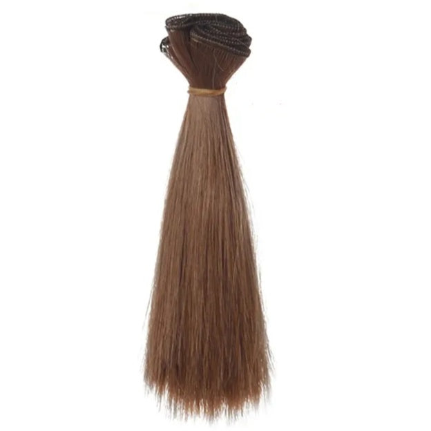 Straight Brown Hair 15cm long