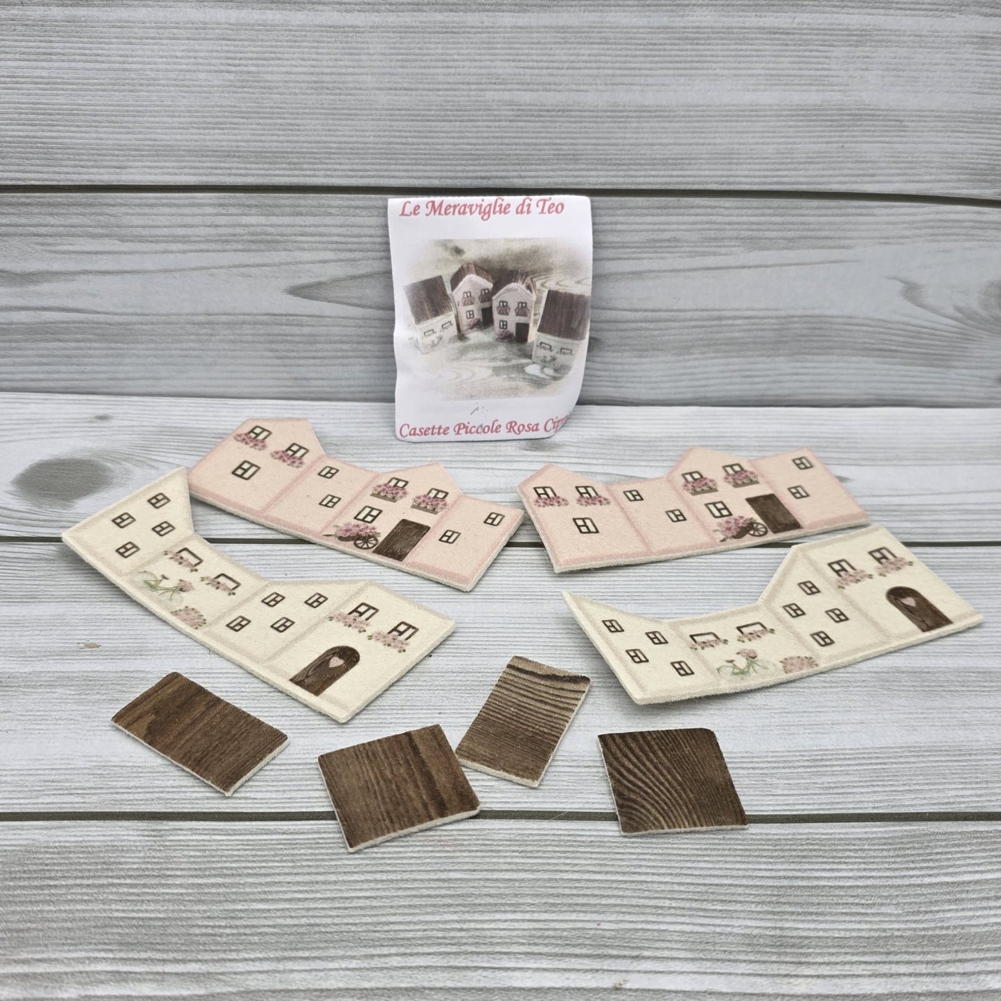 Casette in Feltro Piccole Rosa Cipria