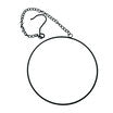 30cm metal circle with chain
