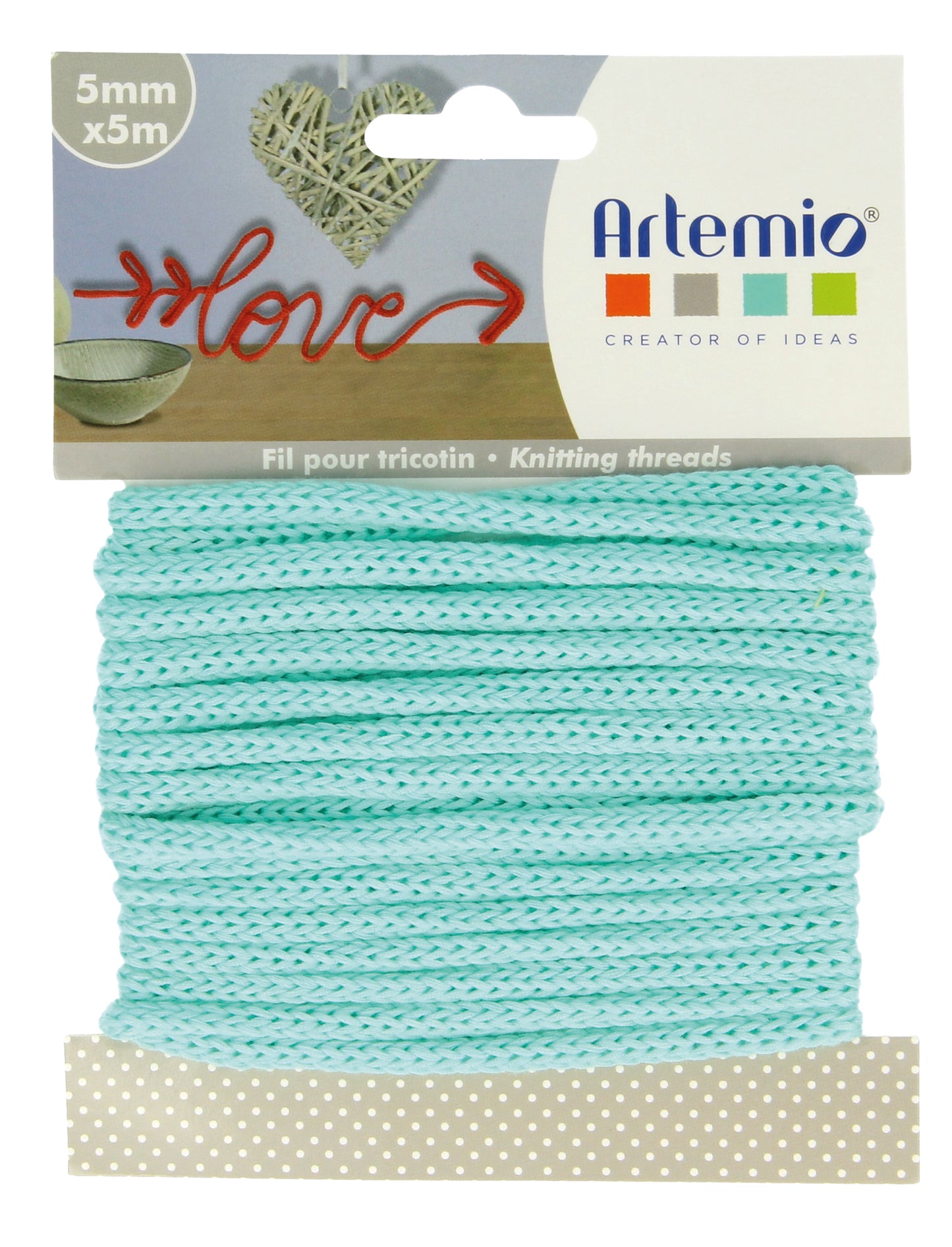 Tricot 5mm Vert Pastel Artemio Code 13001046