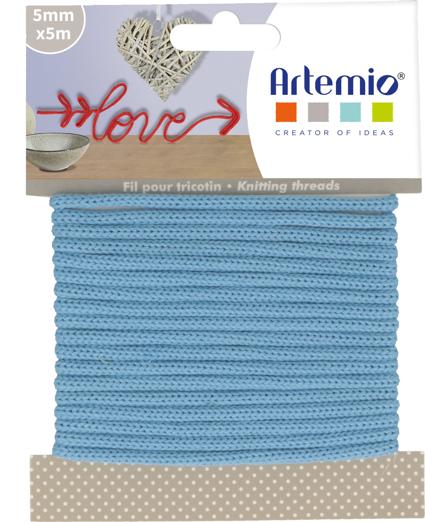 Tricottino 5mm Blu Cielo Artemio