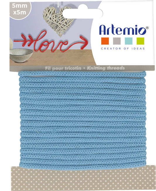 Tissu tricoté 5mm Bleu Ciel Artemio Code 13001080