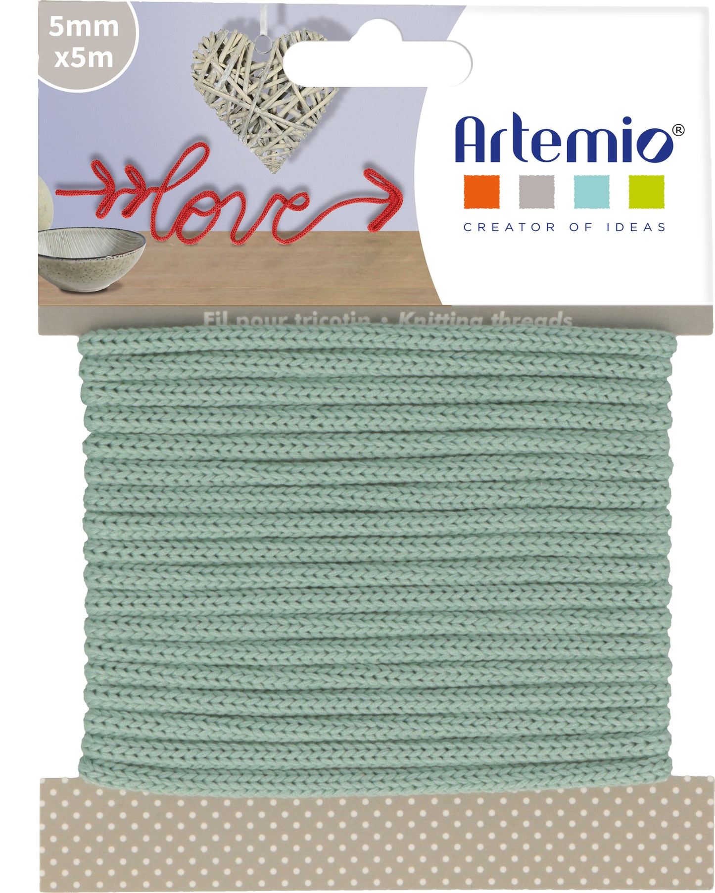 Knitting 5mm Water Green Artemio Code 13001081