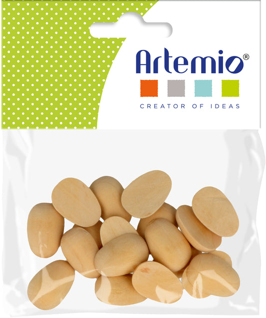 Wooden Egg Seeds 2.2x1.6 cm Artemio Cod. 14003229