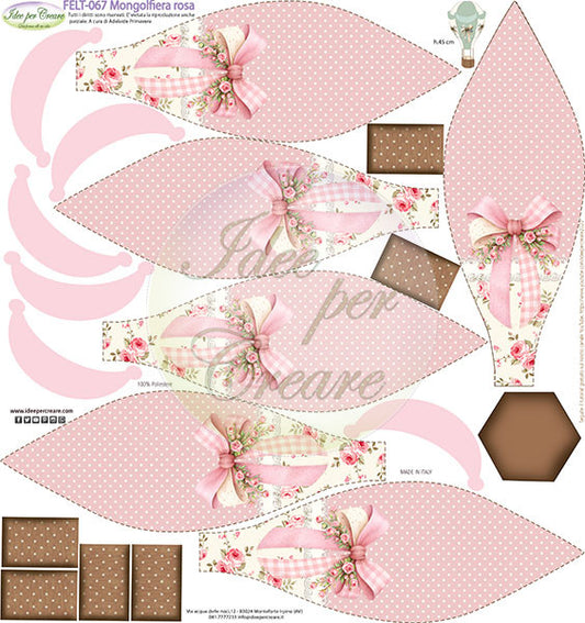 Pannello Feltro Mongolfiera Rosa Idee Per Creare