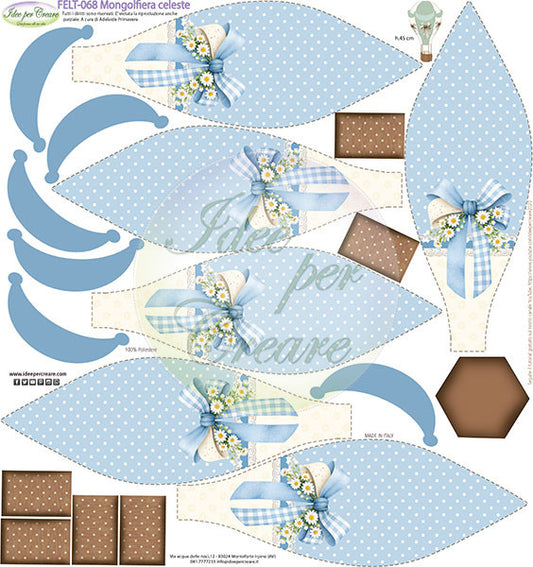 Pannello Feltro Mongolfiera Celeste Idee Per Creare