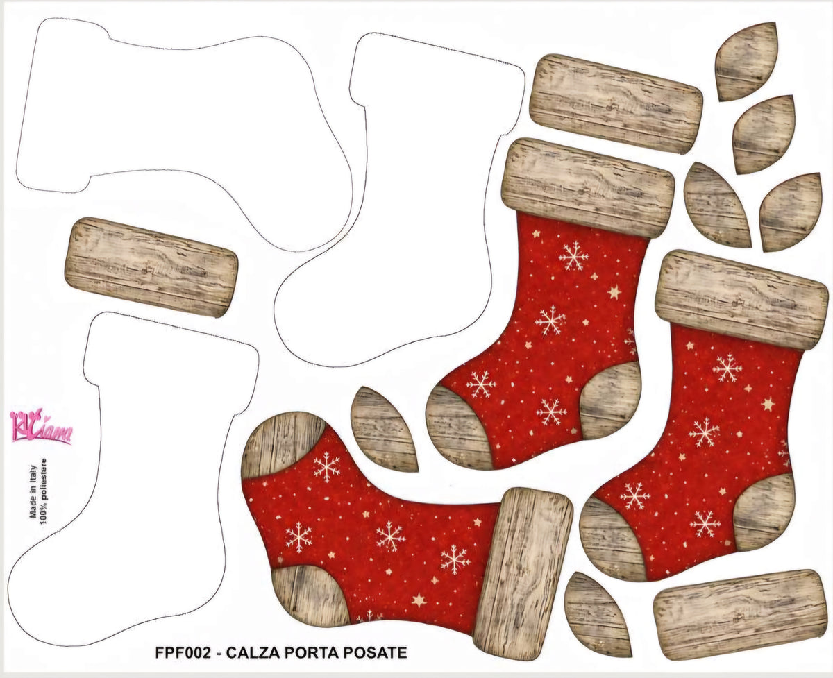 Feltro Stampato 3mm Calza Porta Posate Gogolandia
