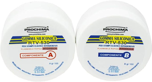Gomma Siliconica RTV-530 A+B 200gr Prochima