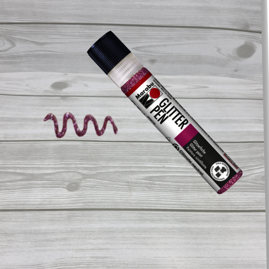 Glitter Pen Marabu 25ml Colore 533 Rosa