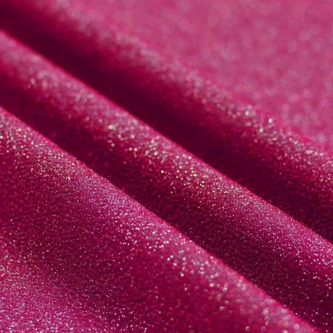 Glittery fuchsia fabric