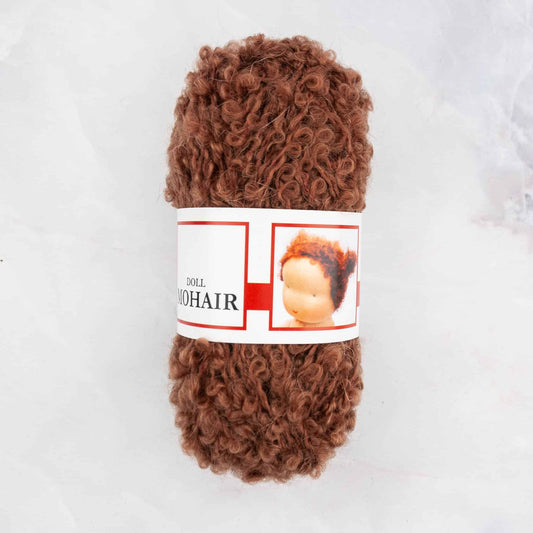 Wool Doll Mohair Brown Col. 550 50gr