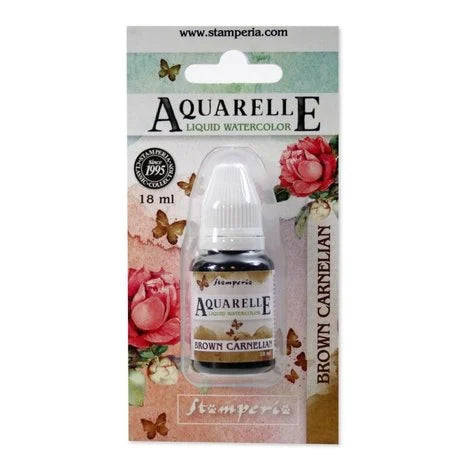 Aquarelle Brown Carnelian Stamperia