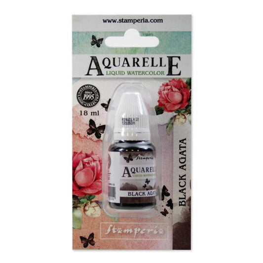 Aquarelle Black Agata Stamperia