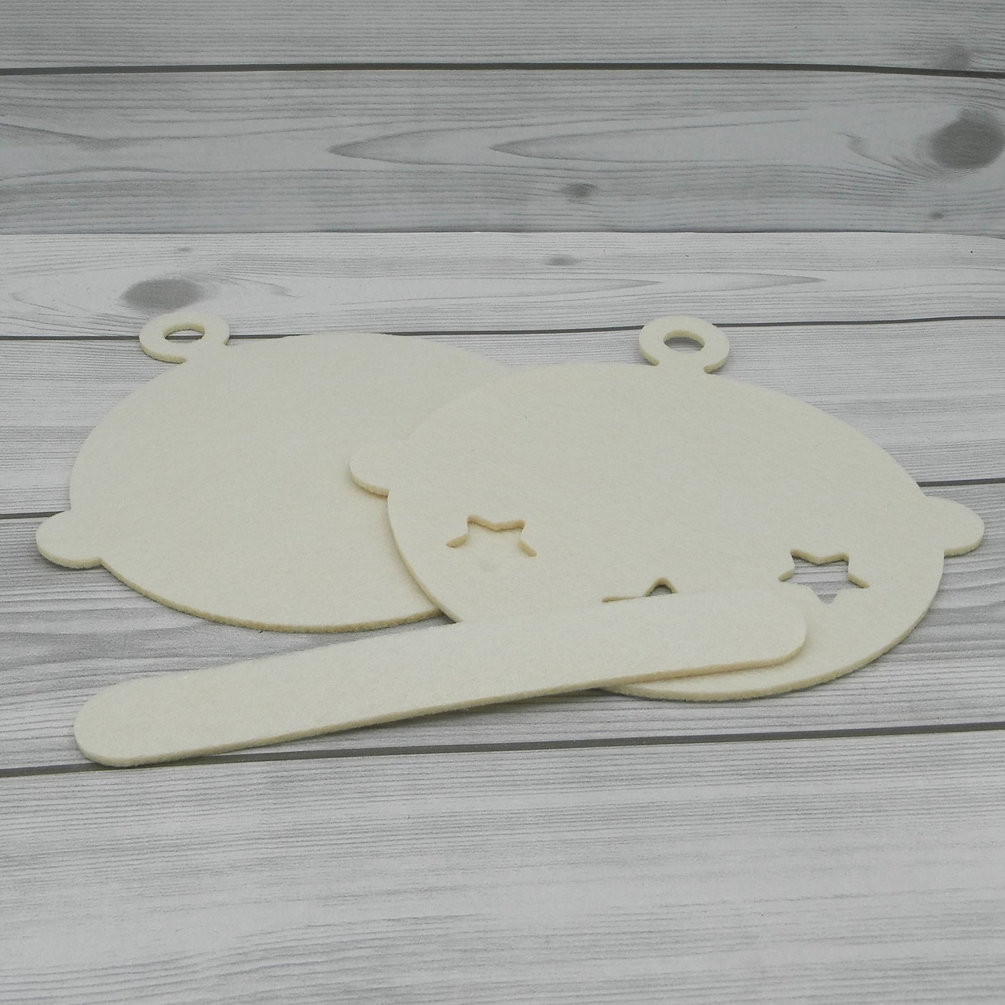 Milk Die-Cut Felt Bell